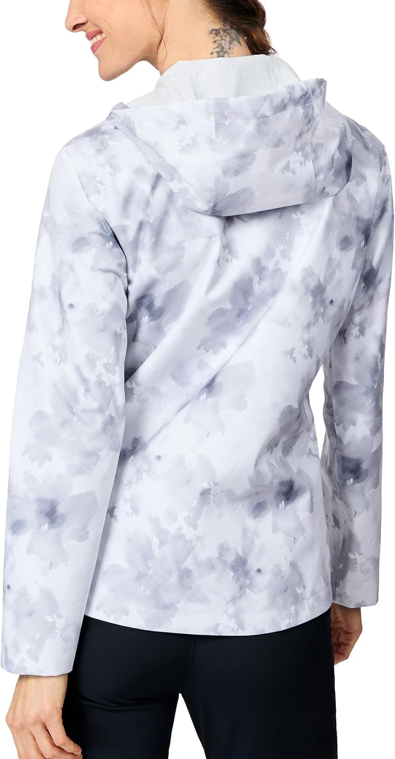 Free Country Women's Raincoat Jacket X2O Fleece Water Resistant Windbreaker Lightweight Anorak Rain Jackets Hiking-Packable