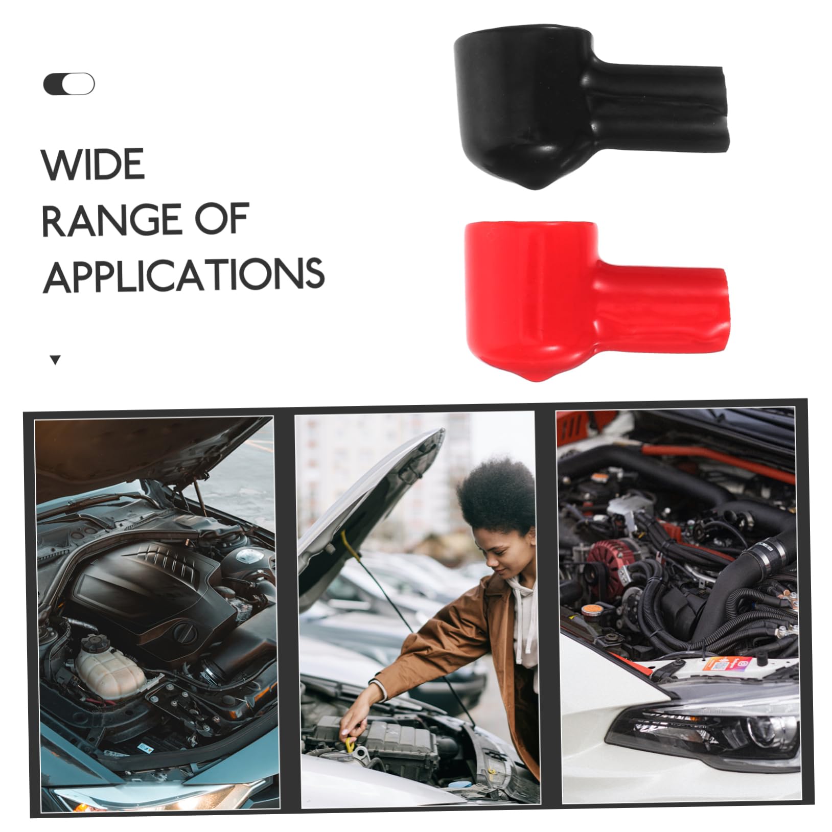 OUNONA 80stücke Batteriepolschutzabdeckungen Isolierung Für Autobatterien Hochtemperaturbeständig Schützt Vor Kurzschlüssen Rote Und Schwarze Abdeckungen