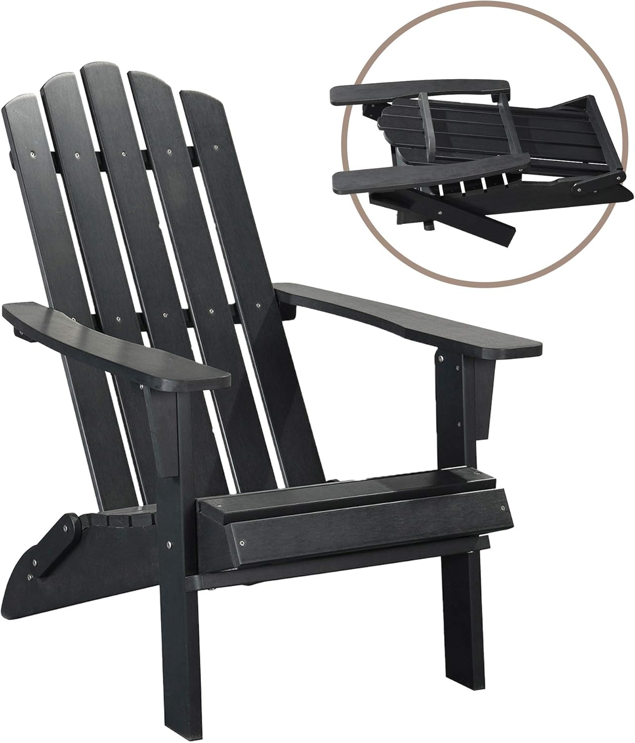 Buy Polyteak Classic Folding Poly Adirondack Chair Adult Size Buy Polyteak Classic Folding Poly Adirondack Chair Adult Size