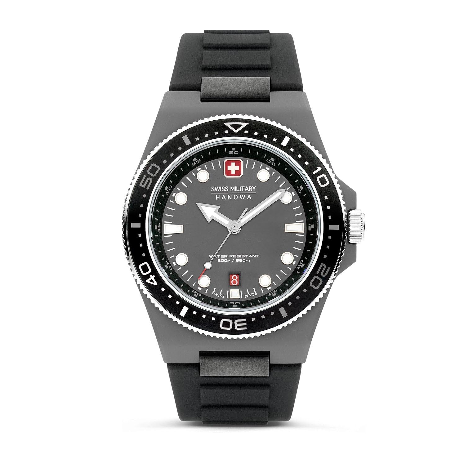 SWISS MILITARY HANOWA SMWGN0001182 - Ocean Pioneer Swiss Made Grey Watch for Men
