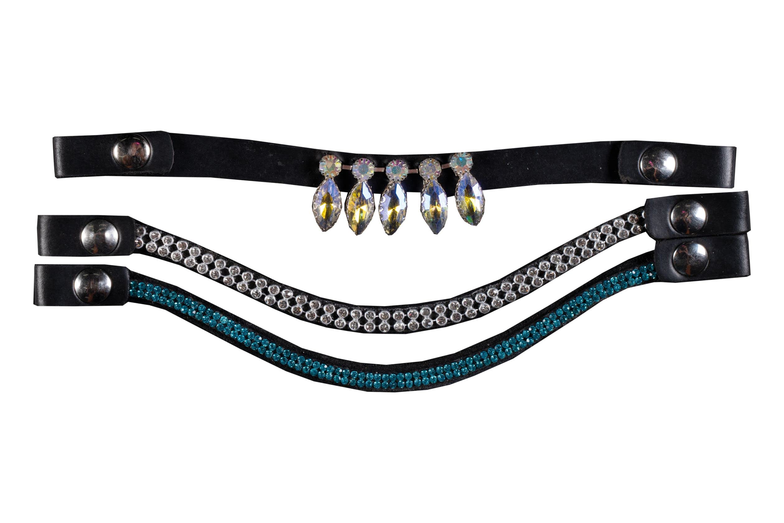 HKM Hobby Horsing Headband Blue/Silver One Size