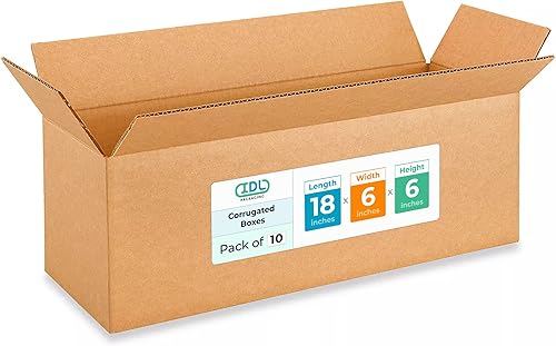 Miniatura 560 de Cajas para envío IDL Packaging - B-1266-5 de cartón corrugado, tamaño pequeño, de 12 pulgadas de largo x 6 pulgadas de ancho x 6 pulgadas de alto