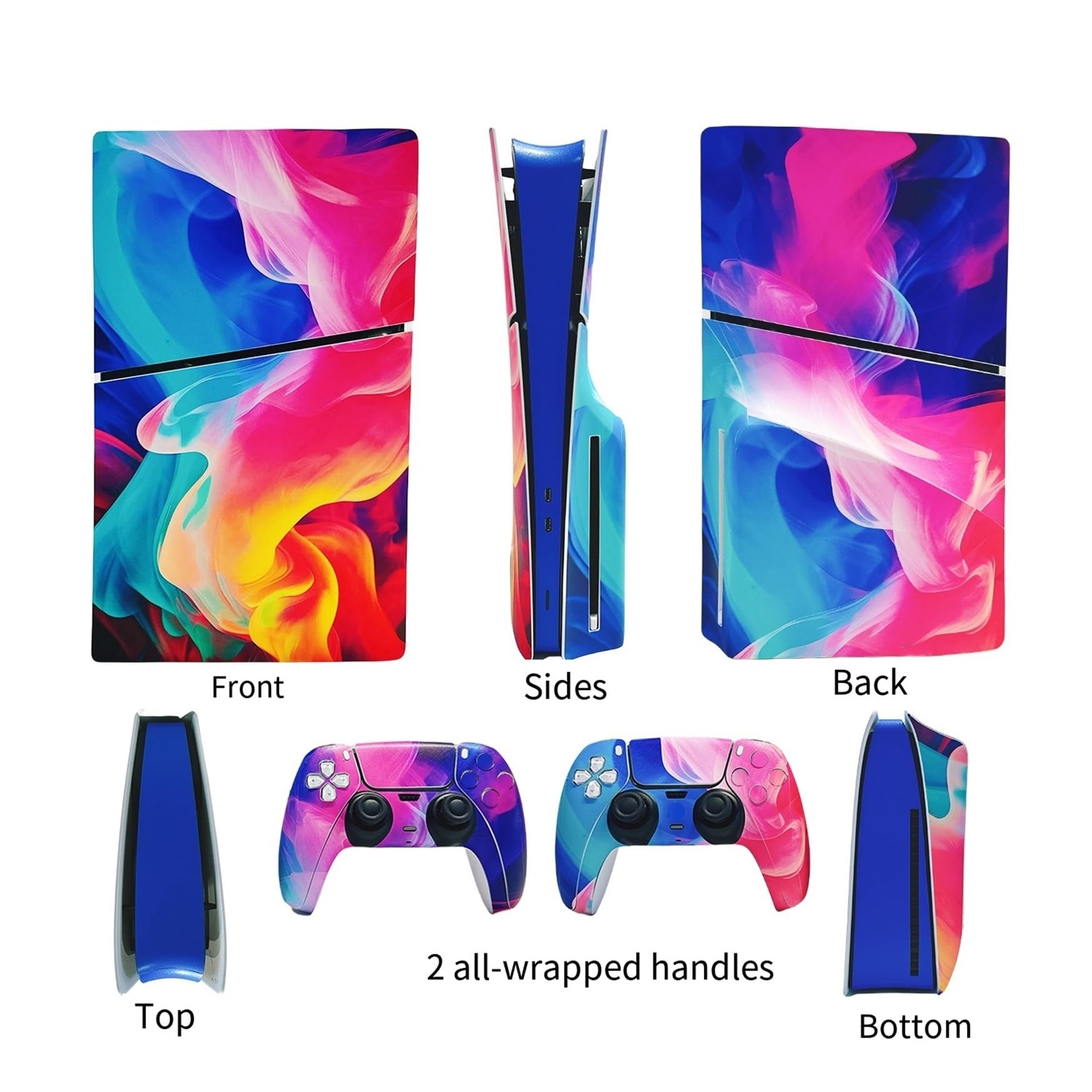 Skin De Vinilo Anime para PS5 Pro Disk Edition para Consola Mandos Resistente Arañazos Duradero Compatible con para PS5 Pro 98201 Sin Espuma Sin Burbujas