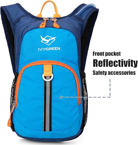 Miniatura 2 de Ivygreen Mochila de hidratación para niños, mochila de senderismo para niños o niñas con vejiga de agua de 1.5 L