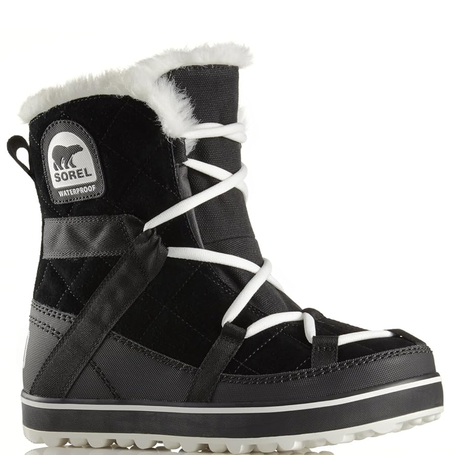 SOREL GLACY SHORT ブラック 8号 Amazon.com | Sorel Women's Glacy Explorer Shortie Snow Boot