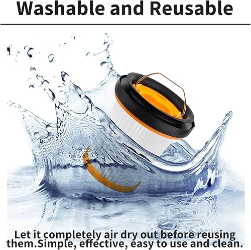 Miniatura 5 de Unikstone 4 piezas de repuesto para filtro de tiburón, aspiradora de mano ION W1 WV200, WV201, WV205, WV220. Compare con la parte XHFWV200