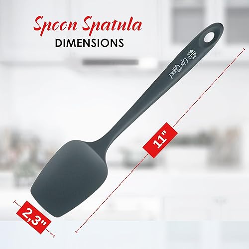 Miniatura 2 de UpGood - Espátula de cuchara de silicona  Cuchara de goma antiadherente resistente al calor de 600 F  Uso como utensilio raspador de cocina de