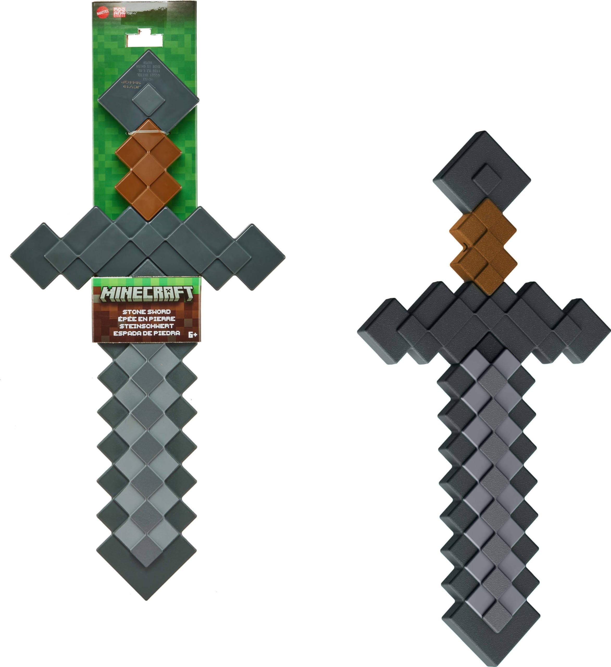 Mattel Minecraft Role-Play Battle Toy Accessory Collection with Pixelated Design (Styles May Vary), JCV19