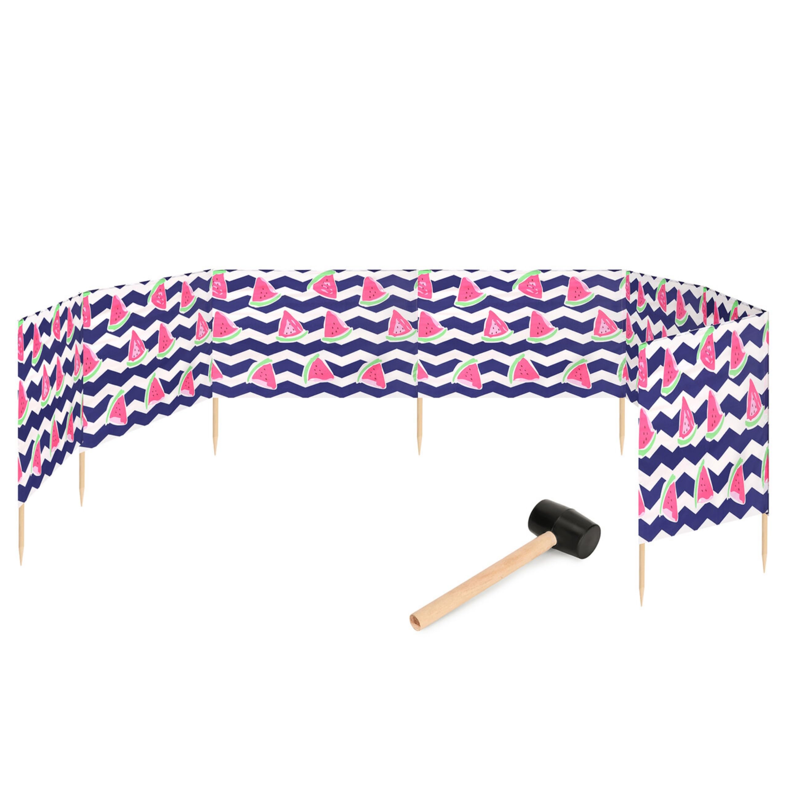 Garronda Strand Windschutz Sichtschutz 10m lang Plus Gummihammer GAEX001