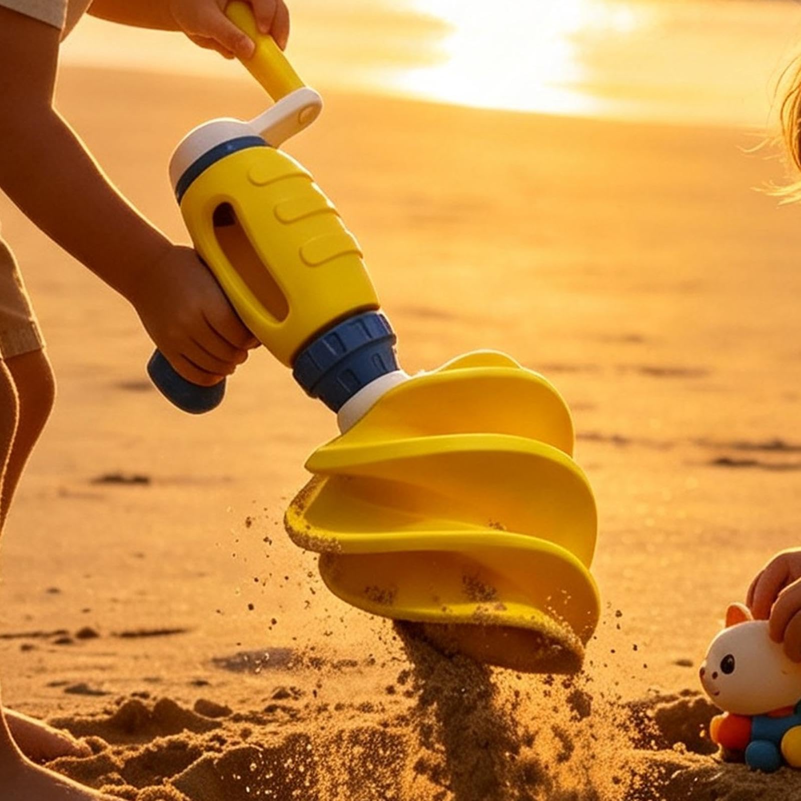 Giocattoli Di Sabbia Da Spiaggia Trapano A Manovella Per Bambini Scavo E | Divertenti Giocattoli da Spiaggia per Giardino, Giochi, , Picnic, Campeggio e Viaggio all'Aperto