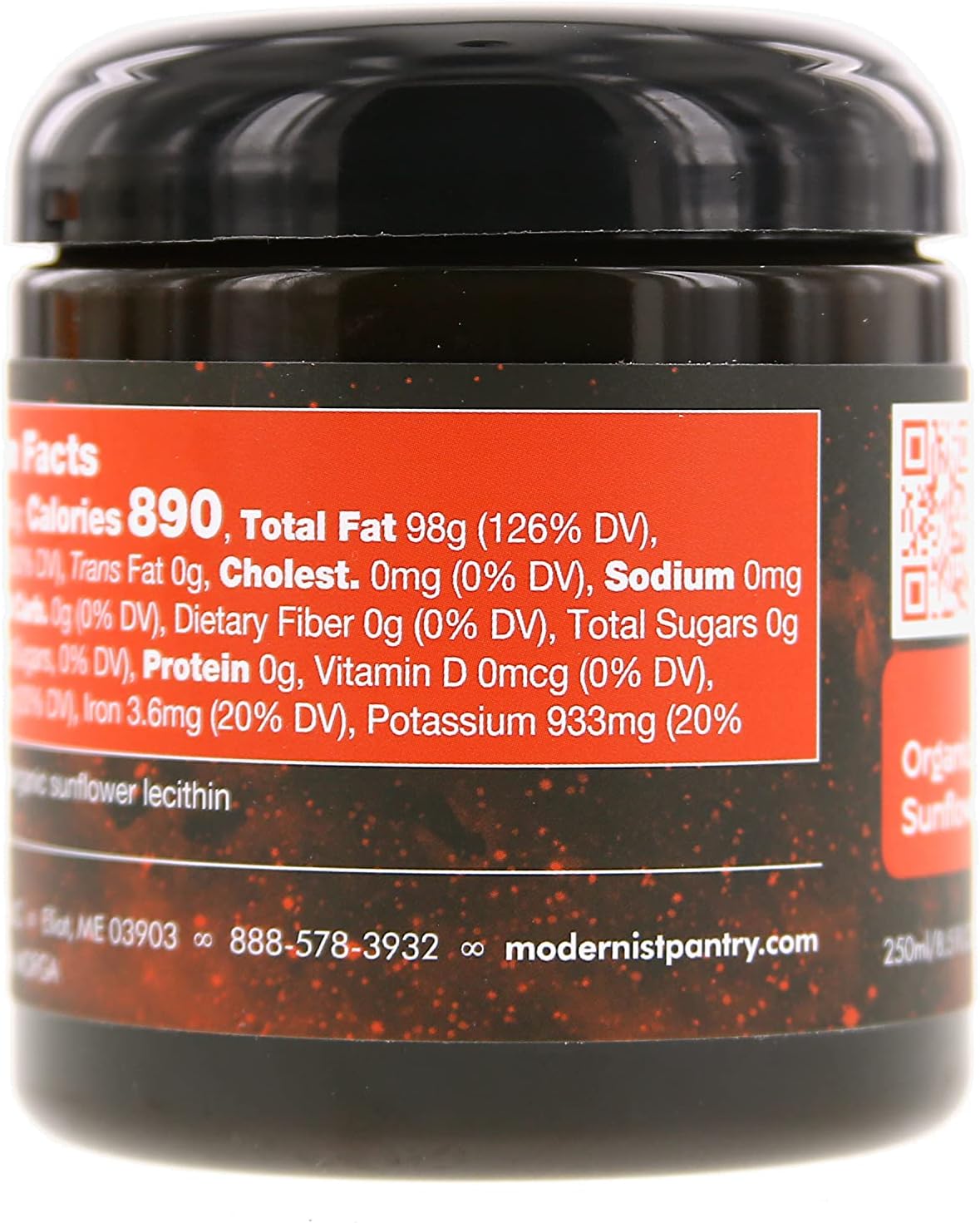 Pure Organic Liquid Sunflower Lecithin Gluten-Free Vegan OU Kosher Certified - 250ml/8.5oz