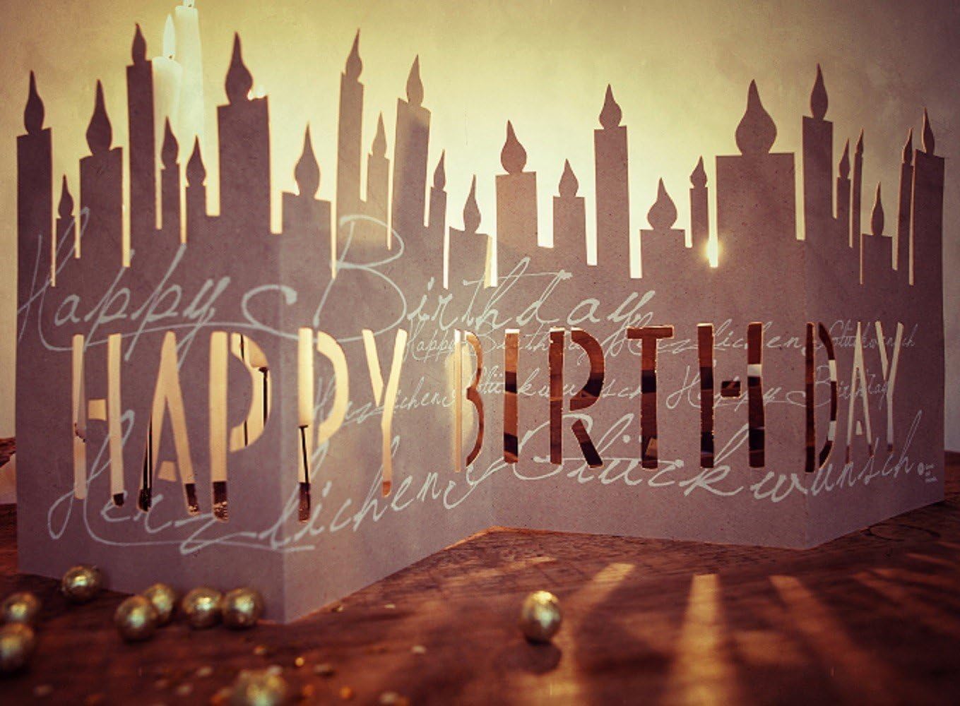 Good old Friends Silhouette Happy Birthday