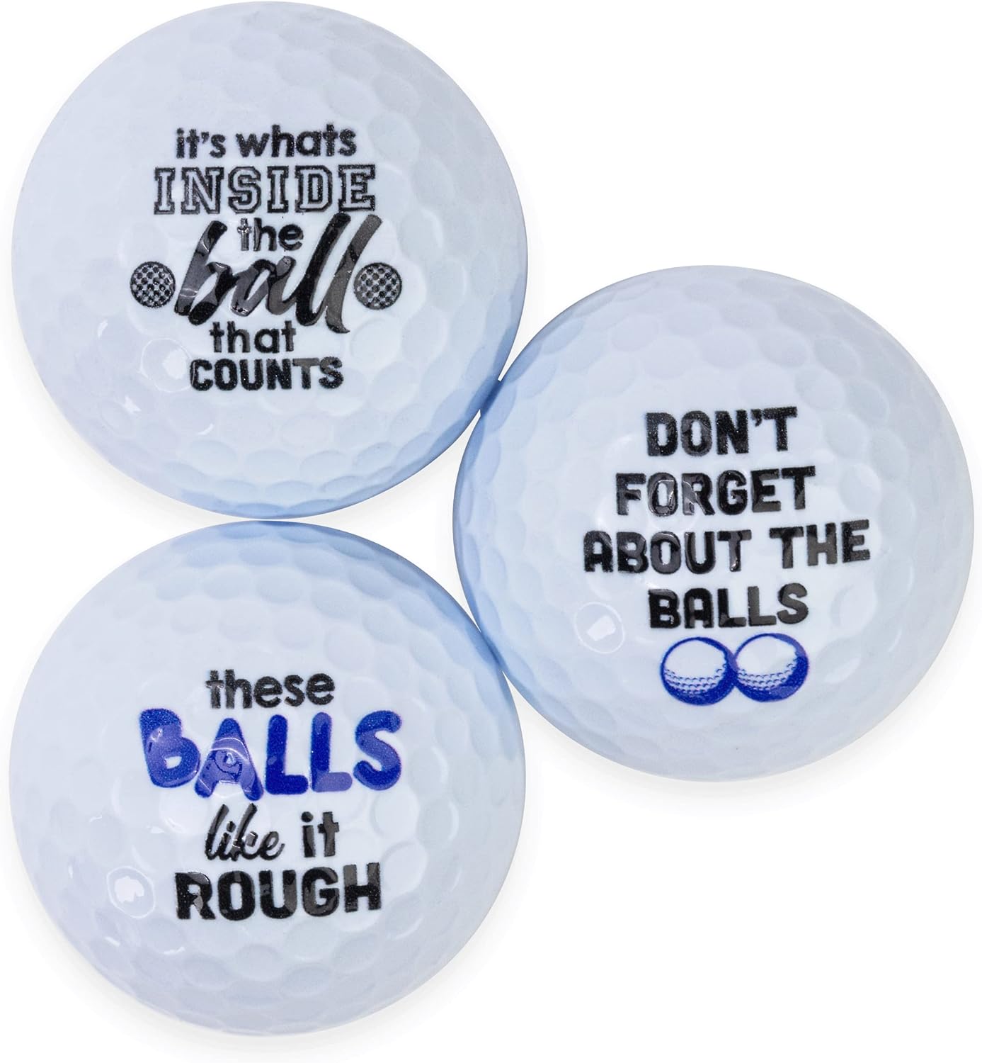Buffalo Bottle Craft Naughty Balls, Prank Golf Balls for Men, Funny Golf Gifts for Bachelor Party Favors
