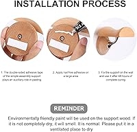 Vista 6 de UKCOCO Soporte de madera maciza para auriculares, soporte de madera, soporte de madera, soporte de madera, soporte para auriculares, soporte