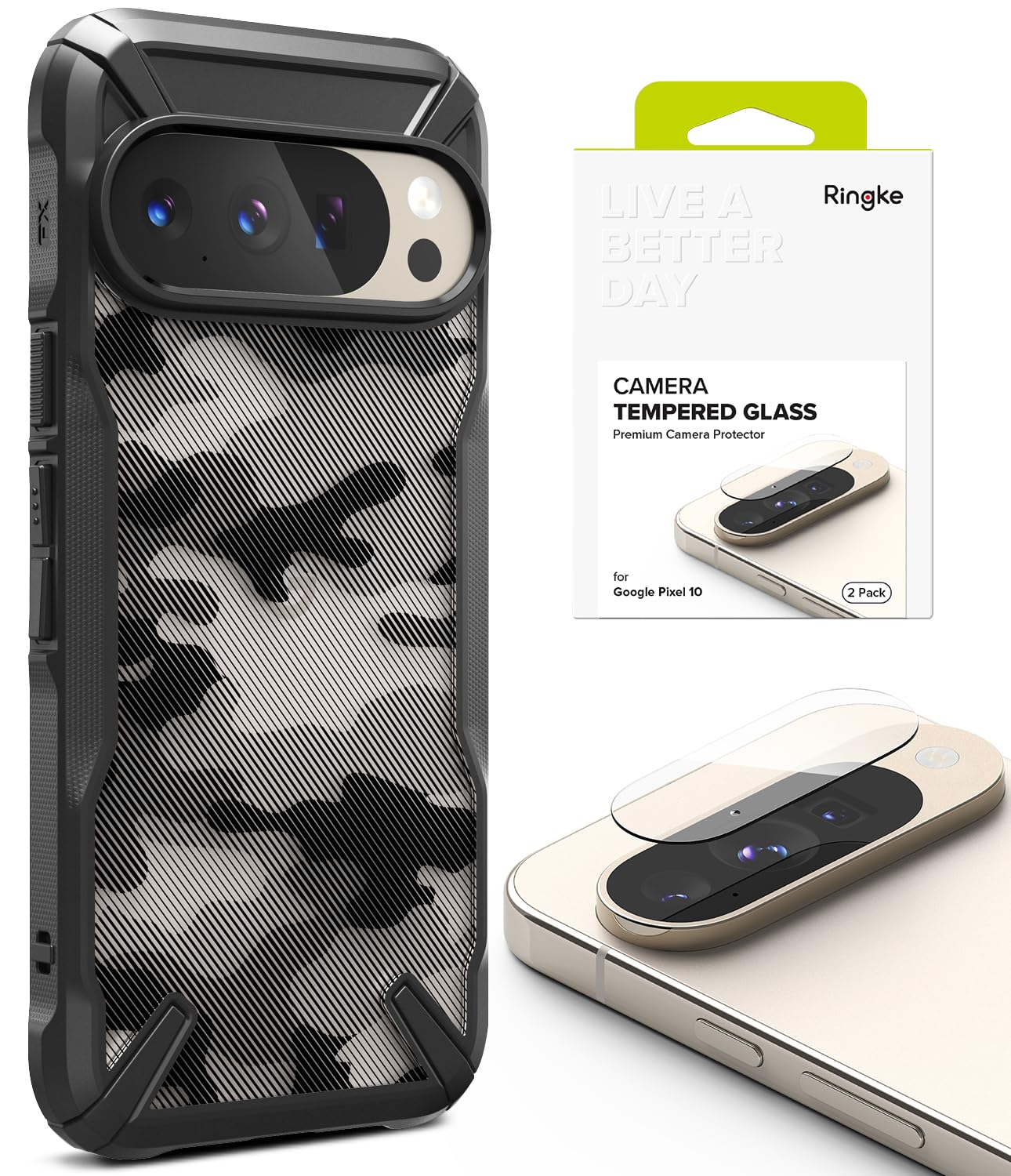 Google Pixel 10 Pro coque antichoc Ringke et protection écran - 8