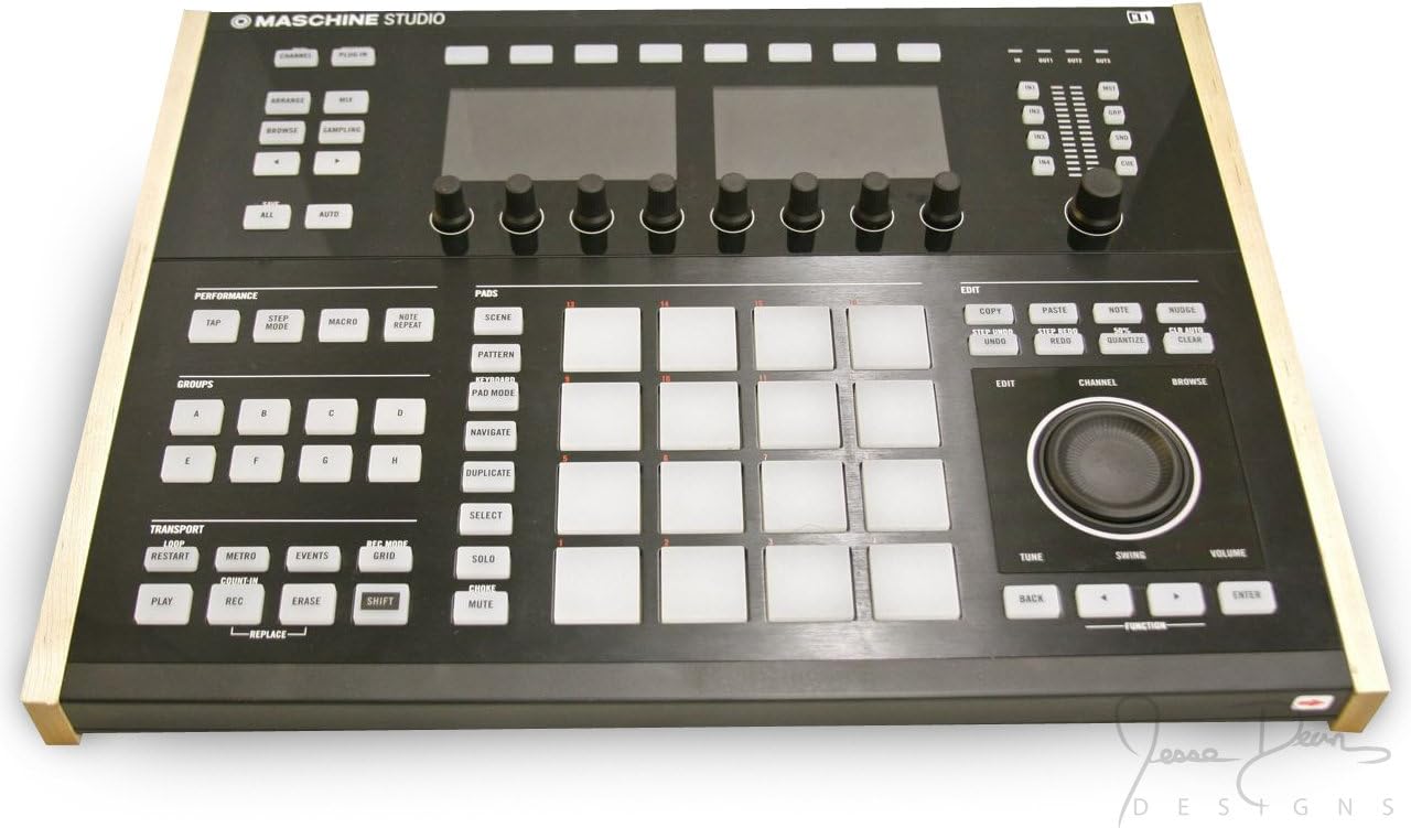 Elevated Wood Trim Kit for Native Instruments Maschine Studio (Maple)