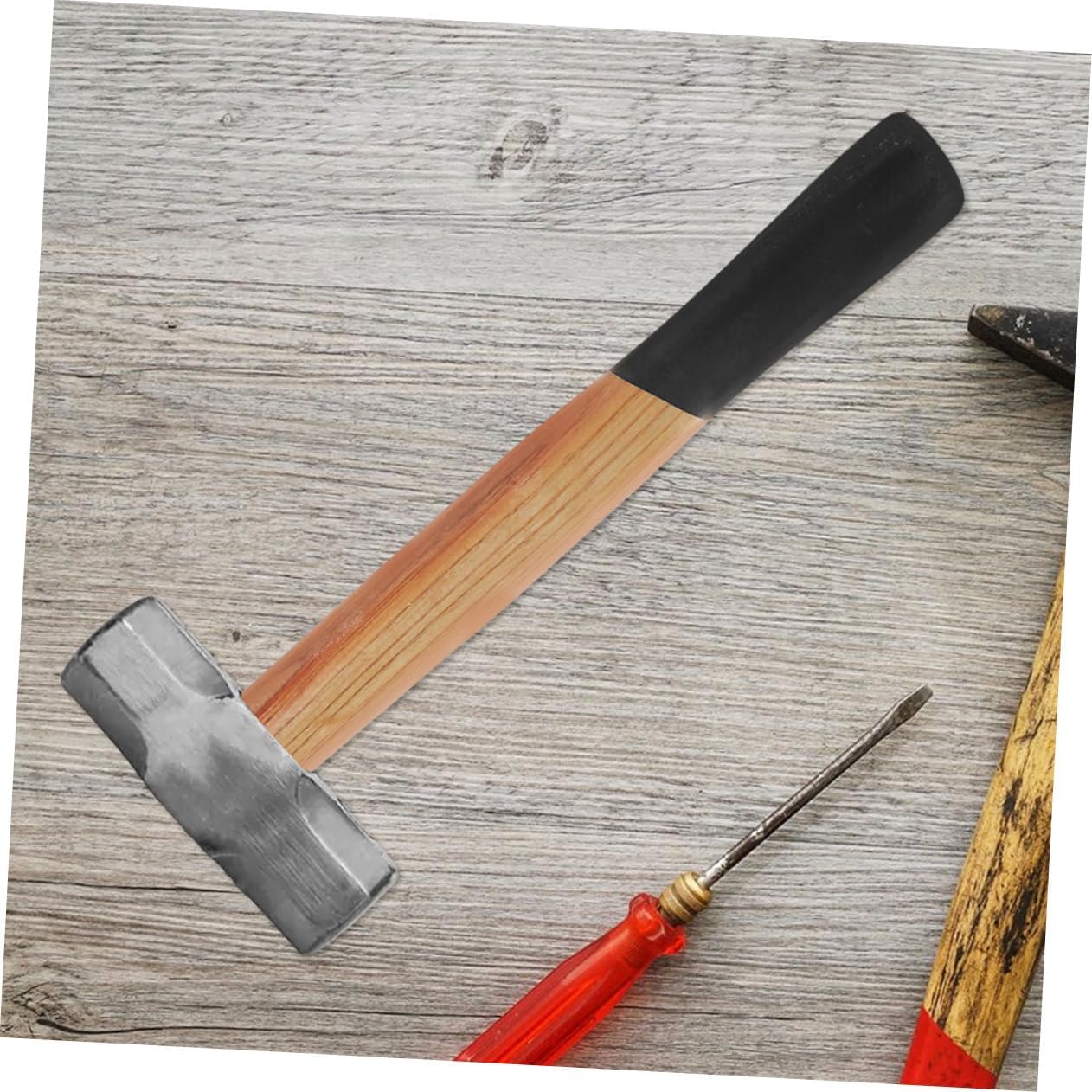 1250g Ergonomic Wooden Hammer Handle Replacement for Mason and Blacksmith Tools Comfortable Grip Compatible with Various Hammer Types Heavy-Duty Wood Construction