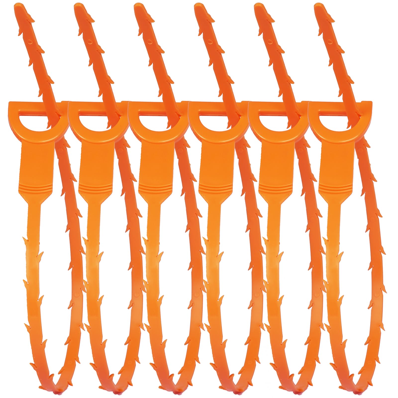 6 Pack Hair Drain Clog Cleaning Tool, ONEHERE Hair Drain Clog Remover Tool, Drain Augers Hair Catcher Tools for Kitchen, Sink Bathroom, Tub Toilet