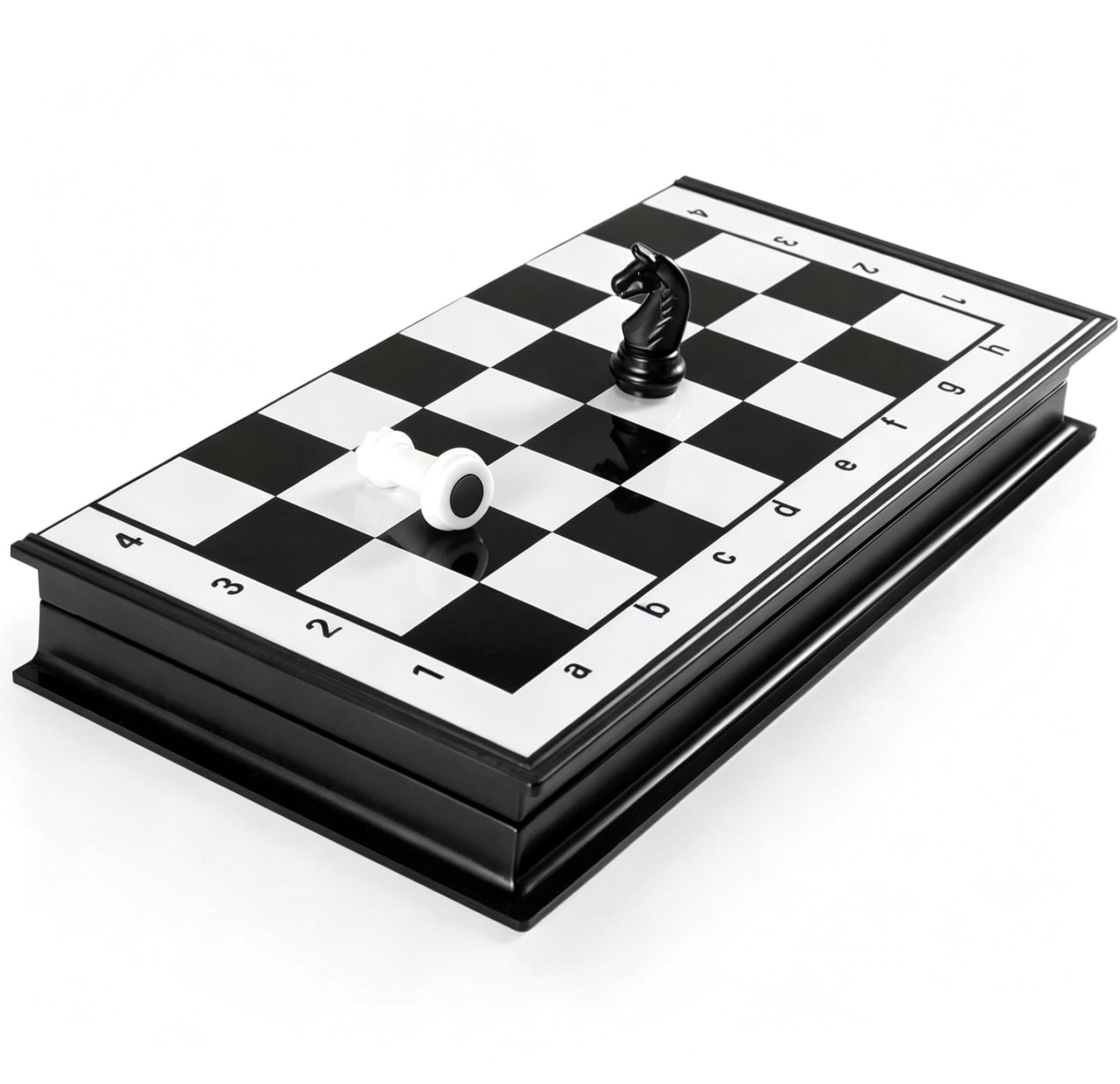 Photo 1 of Magnetic Travel Chess Set 10inX10in Portable Folding Chess Board