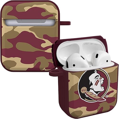 Miniatura 29 de Affinity Bands Florida State Seminoles Champion Series HDX - Funda compatible con Apple AirPods Pro Champion Series,Camo,Clásico,bermellón