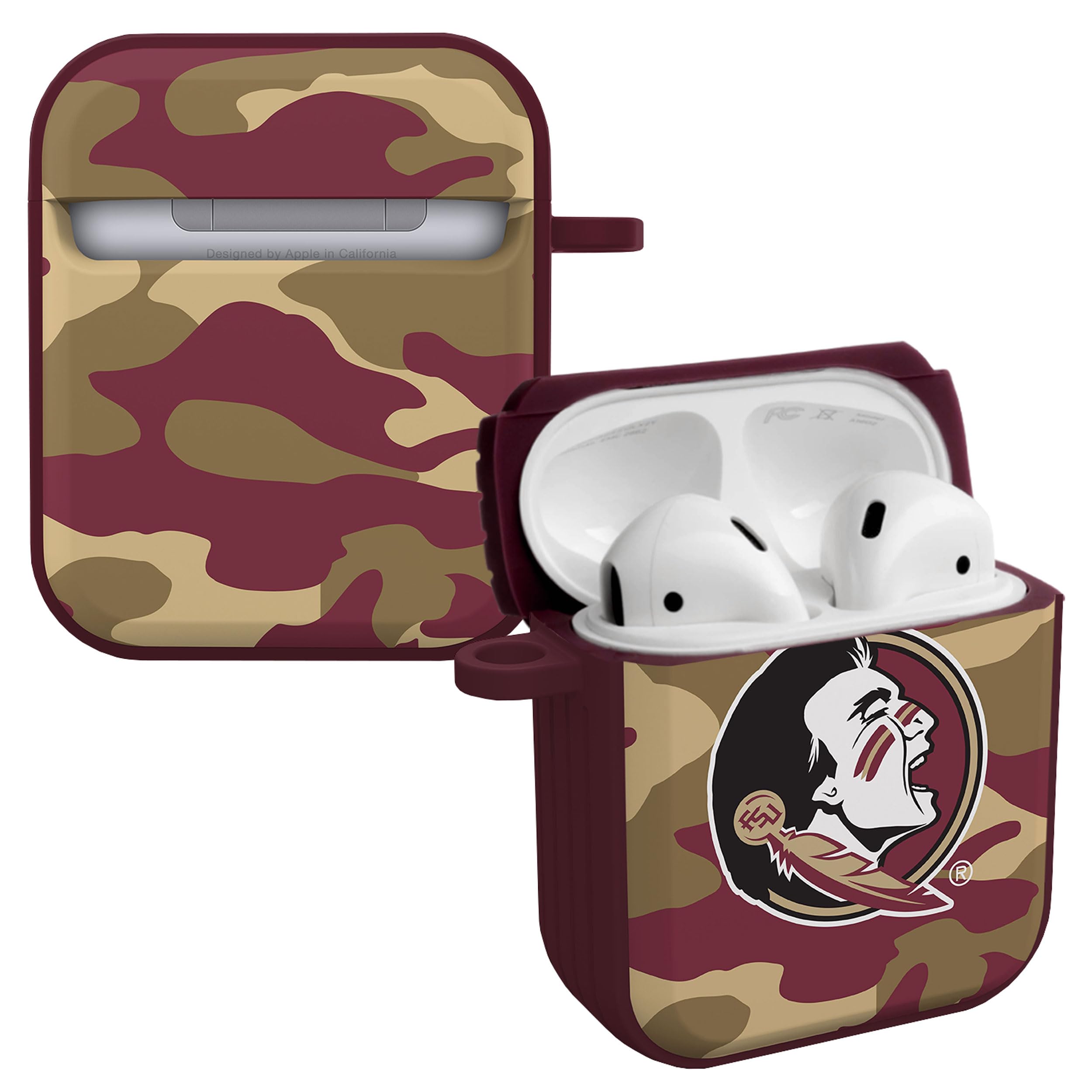 AFFINITY BANDS Florida State Seminoles Camo HDX Case Cover Compatible with Apple AirPods Generations 1 & 2