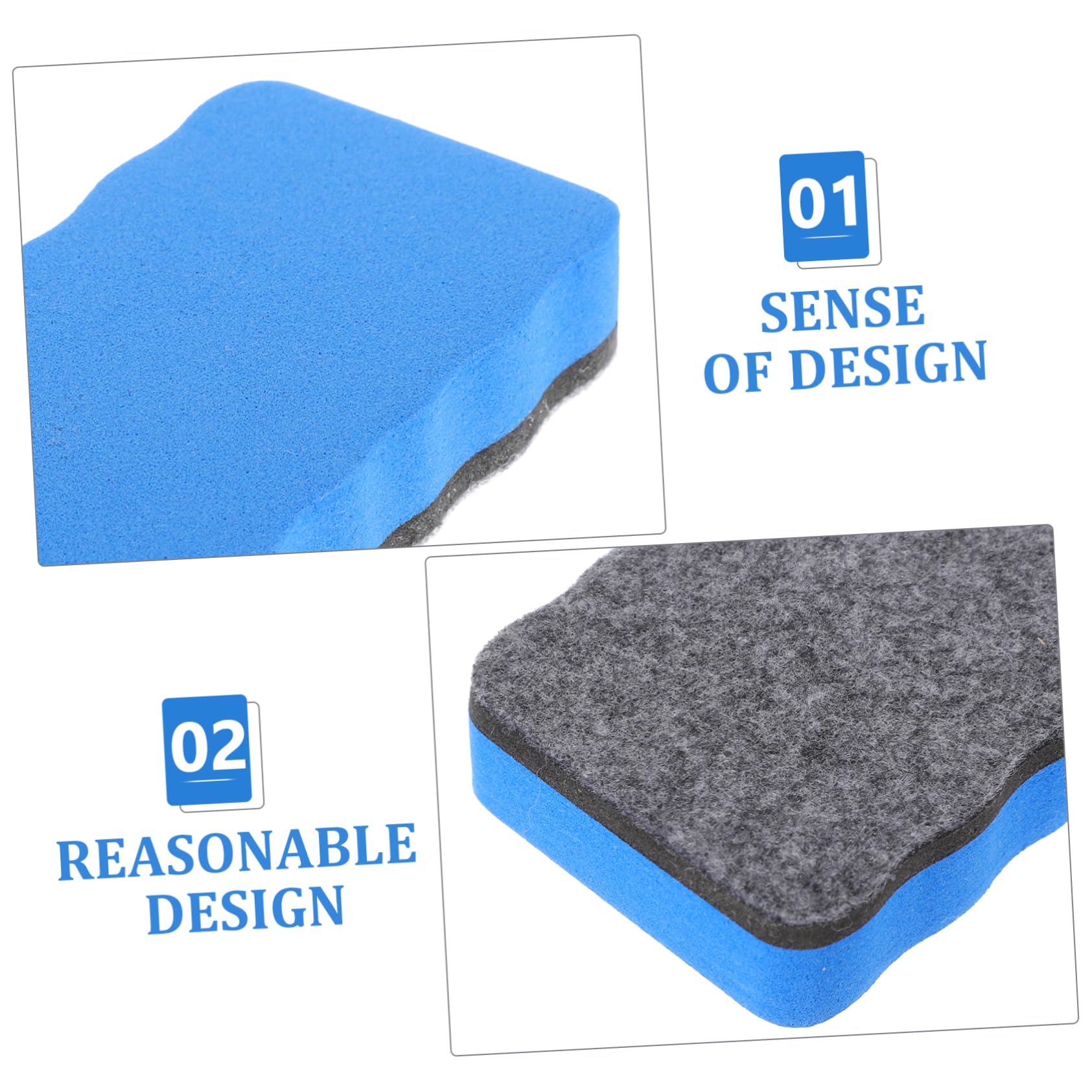 ROMISBABA Magnetic Dry Erase Erasers 3 Pack Small for Whiteboard Blackboard Glass