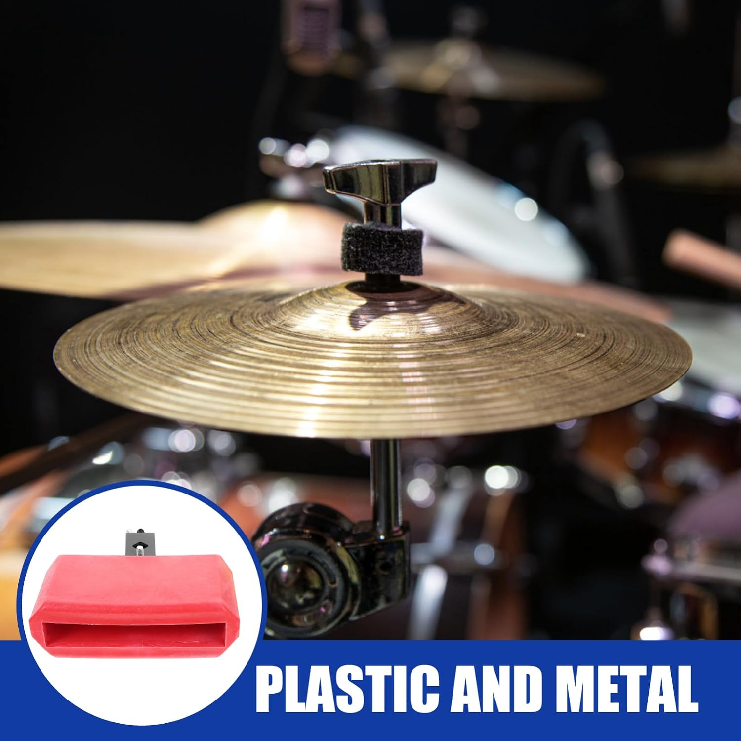 Plastic Drum Percussion Accessory Latin Percussion Drum Set Cow Bell Noise Makers Mallet