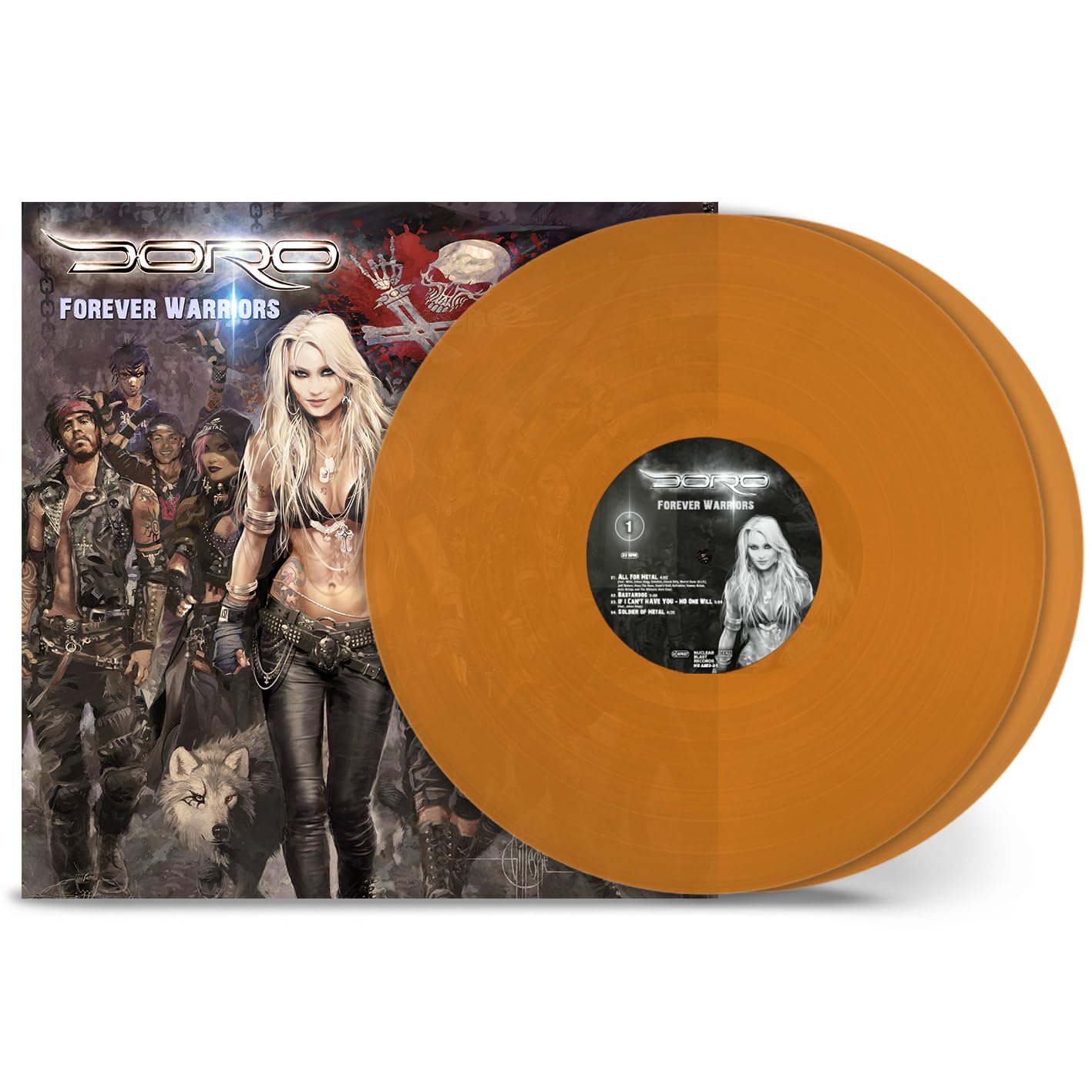 DORO - Forever Warriors - TRANSLUCENT ORANGE VINYL 2XLP