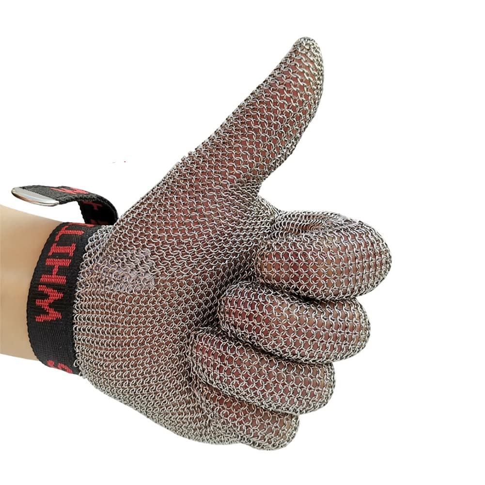Guantes Resistentes a Cortes 304 Guantes Antideslizantes del Anillo de Acero, maniobras de protección contra la protección de la protección de la Oyster, tamaños s a l Disponibles