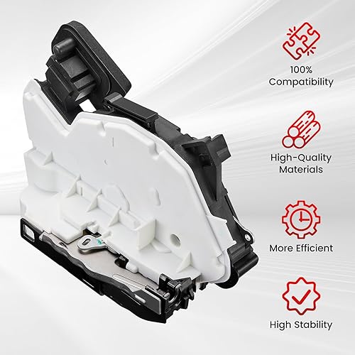 Miniatura 3 de SYERAL Actuador de cerradura de puerta 5K4-839-016-AH pestillo de puerta lateral del pasajero trasero derecho compatible con Volkswagen Atlas Cross