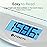 Etekcity Digital Body Weight Bathroom Scale, Large Blue LCD Backlight Display, High Precision Measurements,6mm Tempered Glass, 400 Pounds