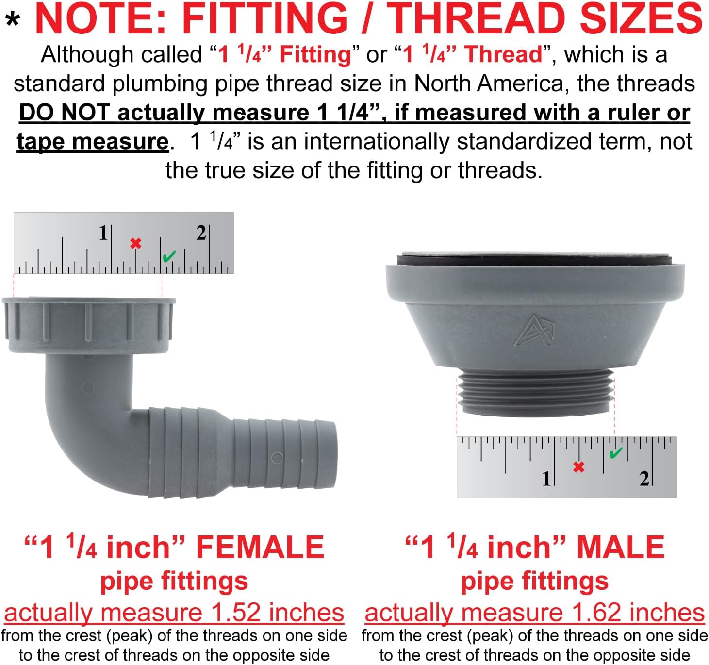 Ambassador Marine Hose Barb Adapter Fits 3/4-Inch and 1-Inch Hose Barb