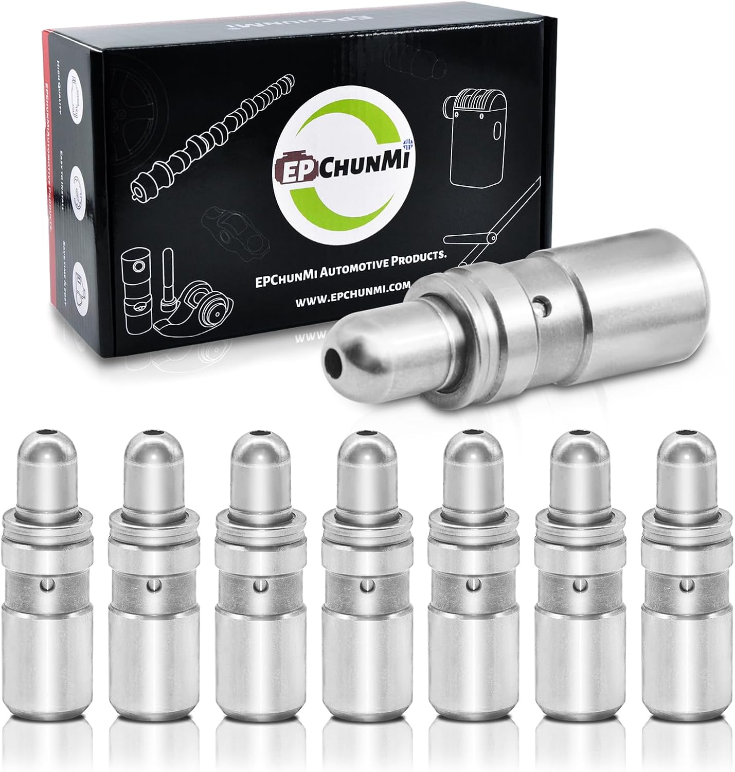 8 Pcs Hydraulic Valve Lifters Kit Fits 2000 to 2018 1.9L 2.0L 2.2L 2.4L 2.5L 4.6L Ec-otec Engines Replaces 24100005 JB-7524.