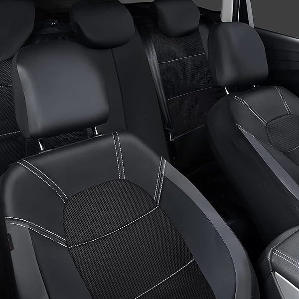 Car Seat Covers Full Set for Vauxhall Frontera (2025+), Waterproof NonSlip Front Protectors Comfortable and Breathable,C - 5