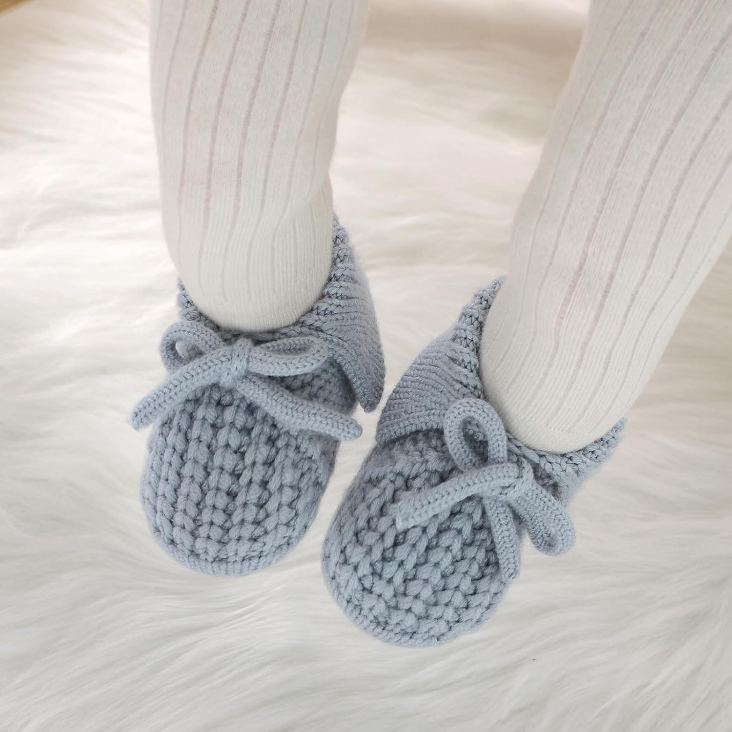 Baby Booties Newborn Boys Girls First Walkers Soft Knit Infant Sock Shoes Cozy Crochet Toddler Crib Boots - Image 5
