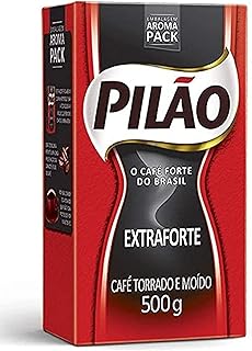 Brazilian Roasted Ground Coffee Extra Strong Full Blooded Cafe Pilao 500grs