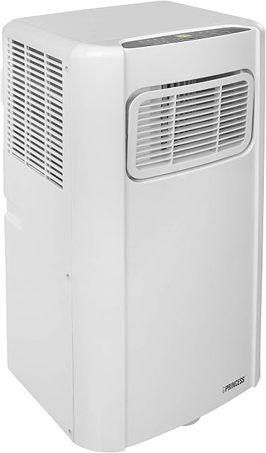 Princess Mobile Air Conditioner, 7000 BTU, Easy Steer Wheels, Dehumidifer, Fan, Remote Control