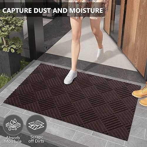 Miniatura 2 de Alfombra de pasillo para interiores y exteriores, tamaños personalizados para cocina, entrada, dormitorio, con respaldo de goma natural
