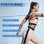PATIKIL Resistance Bands Single Exercise Bands with Foam Handles Working Out Stretch Bands for Home Workouts Gym Physical Fitness Yoga