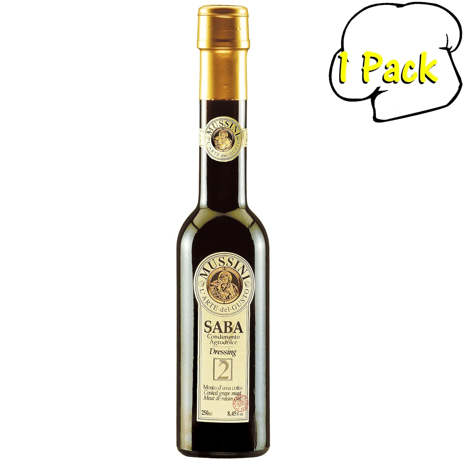 Saba "Mosto D'uva Cotto" Balsamic Dressing From Mussini, 8.5 Ounces