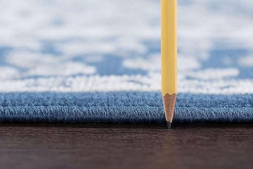 Miniatura 3 de Alfombra moderna azul marino grande de 9 x 12 pulgadas, 9 x 12, alfombra de interior para sala de estar, comedor, alfombra de dormitorio, alfombra