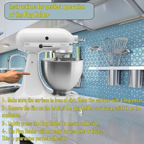 Miniatura 9 de Madaga - Organizador de cables adhesivos para electrodomésticos de cocina o para cualquier otro electrodoméstico en tu hogar y oficina. Caja de 3,