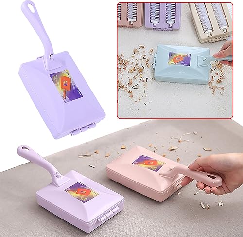 Miniatura 2 de Herramientas multifunción dobles de mano, cepillo de rodillo limpio, alfombra para el hogar, cepillo de limpieza de migas, cepillo con mango