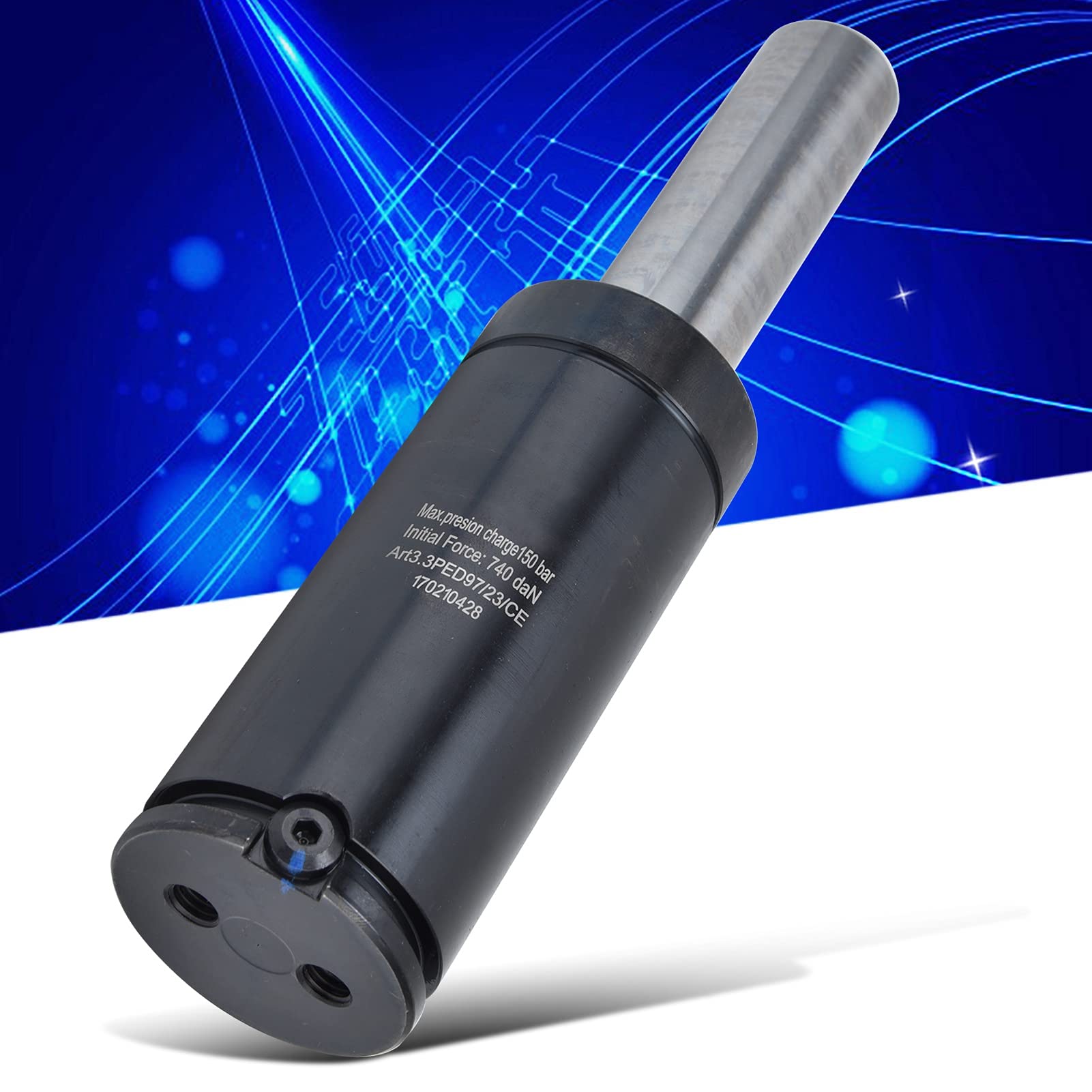 Cilindro della molla di gas dell'azoto mini, molla compressa del gas per la stampigliatura, serie 750 con pressione iniziale 7400N e colpo lungo, Molla di gas dell'azoto della lega con C - forma e U -
