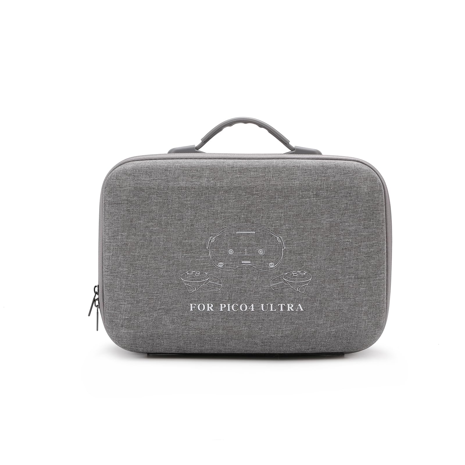 BeisDirect Étui de voyage pour Pico 4 Ultra VR, étui rigide portable pour casque et manettes Pico4 Ultra VR, étui de protection avec bandoulière (gris)