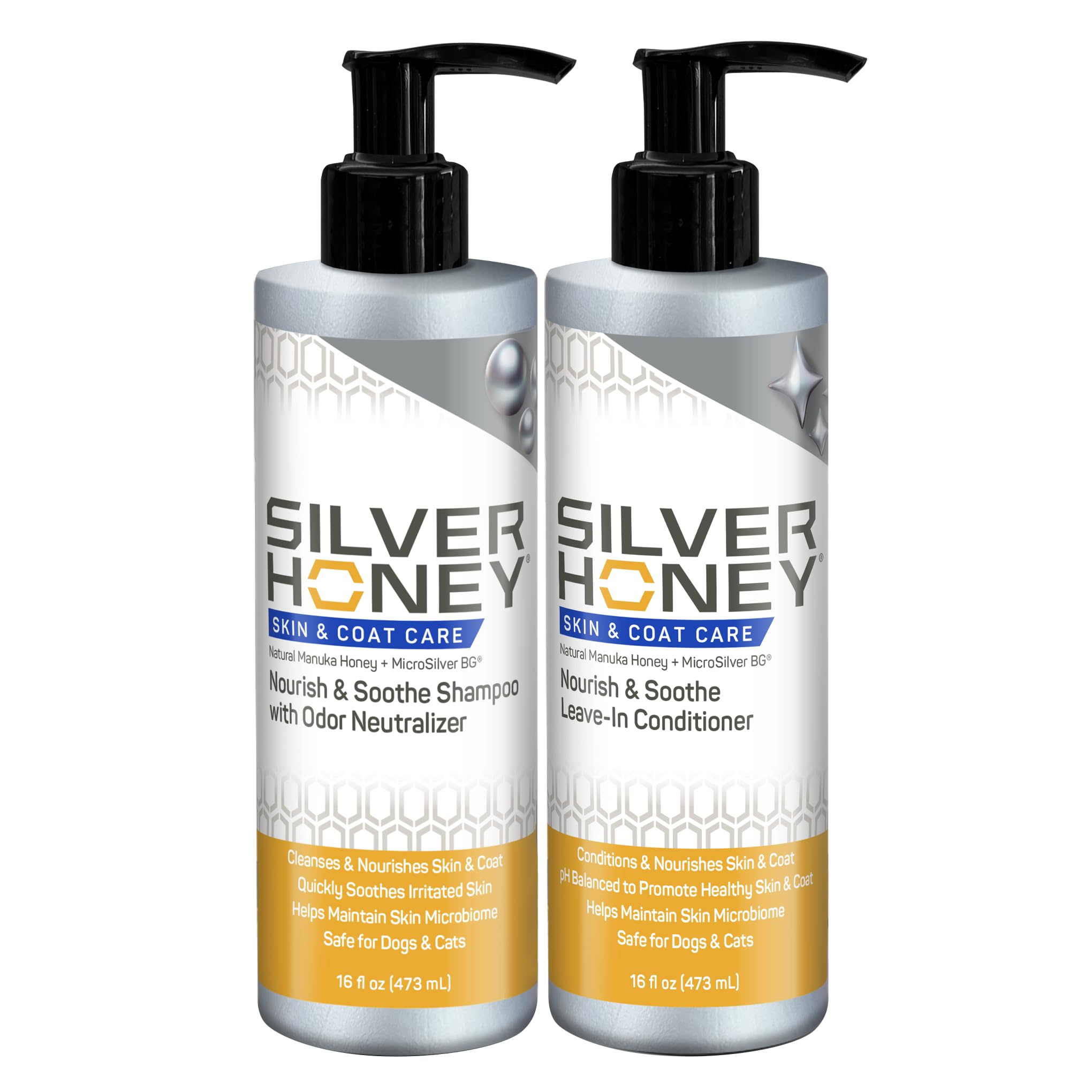 Amazon.com: Silver Honey Nourish & Soothe Grooming Combo Pack, 16