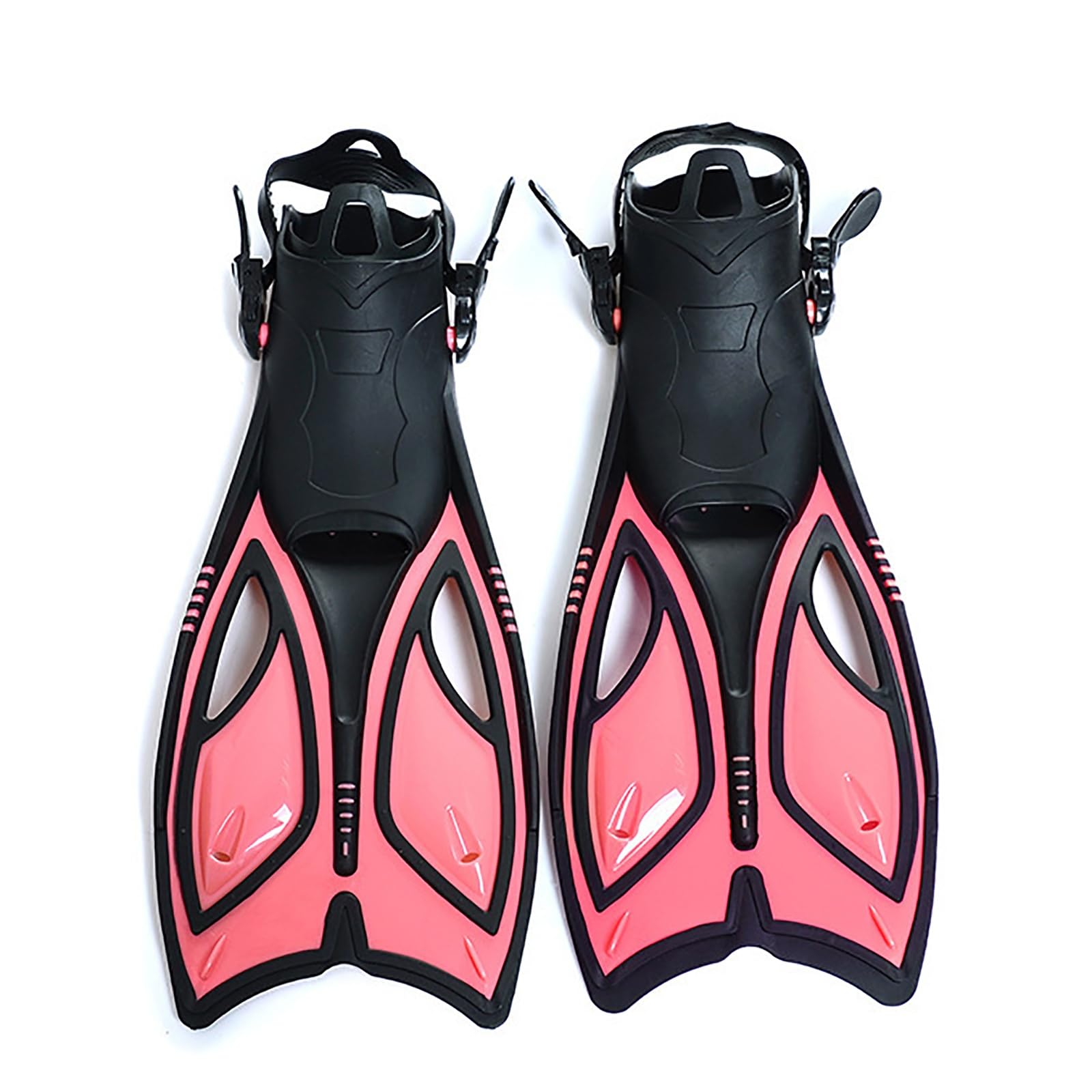 Flossen Tauchflossen, Schnorcheln, verstellbare Flossen, Schwimmausrüstung(Rosa,34-38)