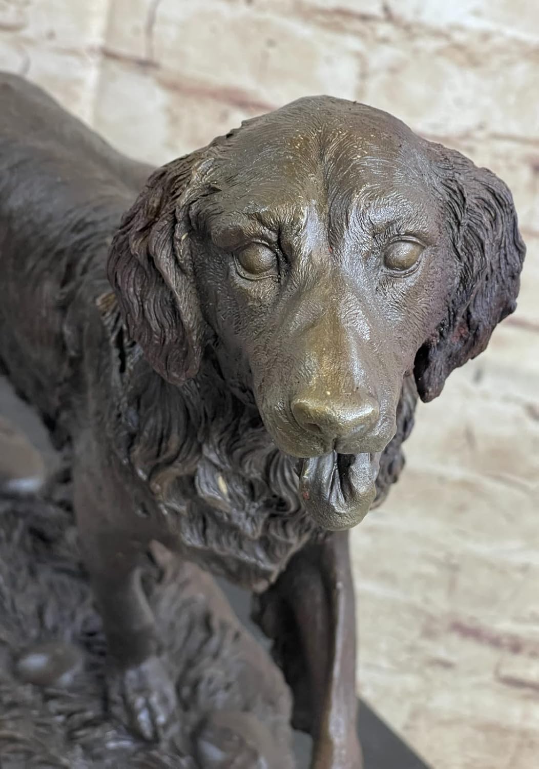 Adorable Labrador Retriever Bust Bronze Sculpture Art Deco Animal PET Figurine by Think Bronze Decorative Home Decor
