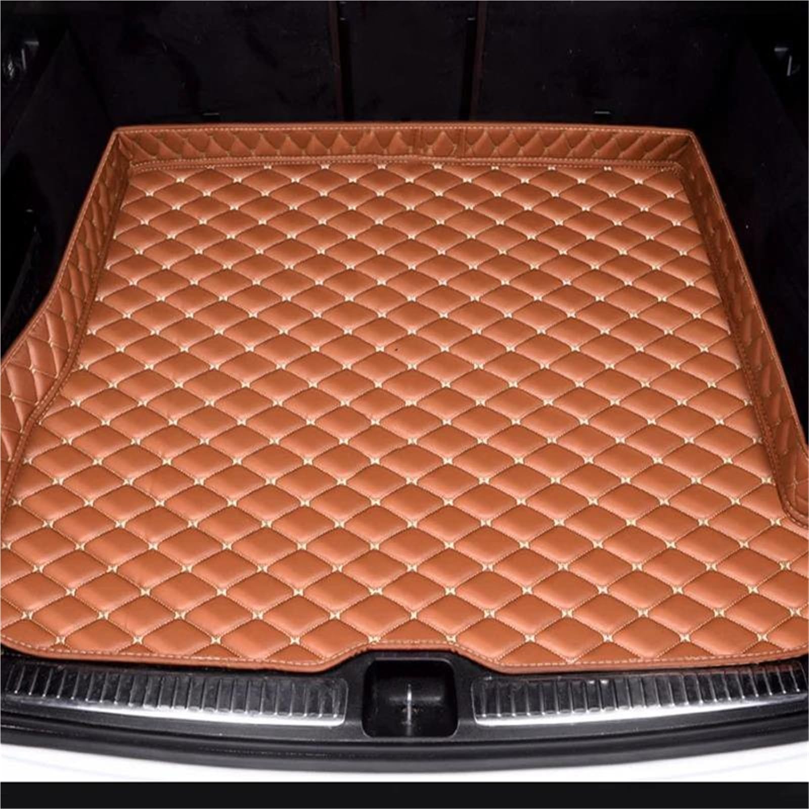 Esteras Maletero Coche Personalizadas para Land para Cruiser 5 Asientos 2010-2018 Alfombra Cuero Duradera Antisuciedad(Style 12)