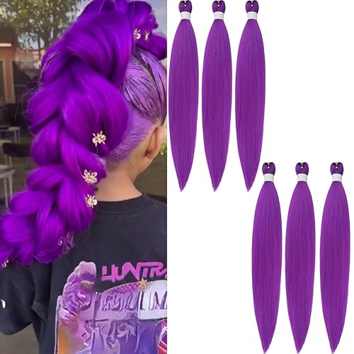 Miniatura 86 de Cabello trenzado para niños preestirado de 16 pulgadas, color negro, Yaki ez, trenzado para niños, trenzas sin nudos